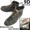 2921 Moc Toe Leather Work Boots 9D 26.5-27 Black vintage(USED)