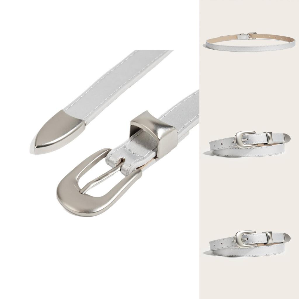 Vintage Small Waist Belt For Women With Alloy Buckle For Casual Denim Styling