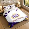 3Pcs Bedding Set Custom Name Text, 1 Sheet 2 Pillowcases Home Bed DecorAnderlecht FC