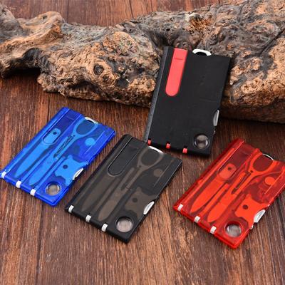 Sets Outdoor Camping Werkzeug 12 In 1 Tasche Kreditkarte Multi Tool Karte Karte Multi Tool EDC Werkzeug Ausrüstung