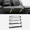 4X ABS Chrome Car Door Handle Cover Trim For Toyota Tacoma 2024