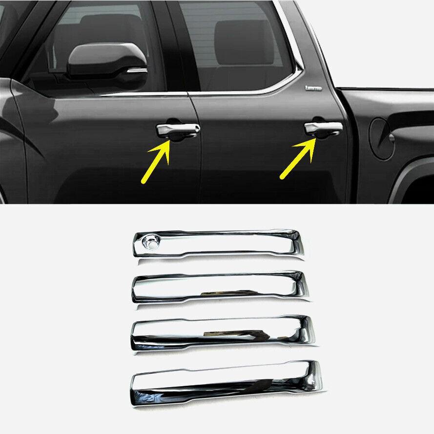 4X ABS Chrome Car door Handle Cover Trim For Toyota Tacoma 2024