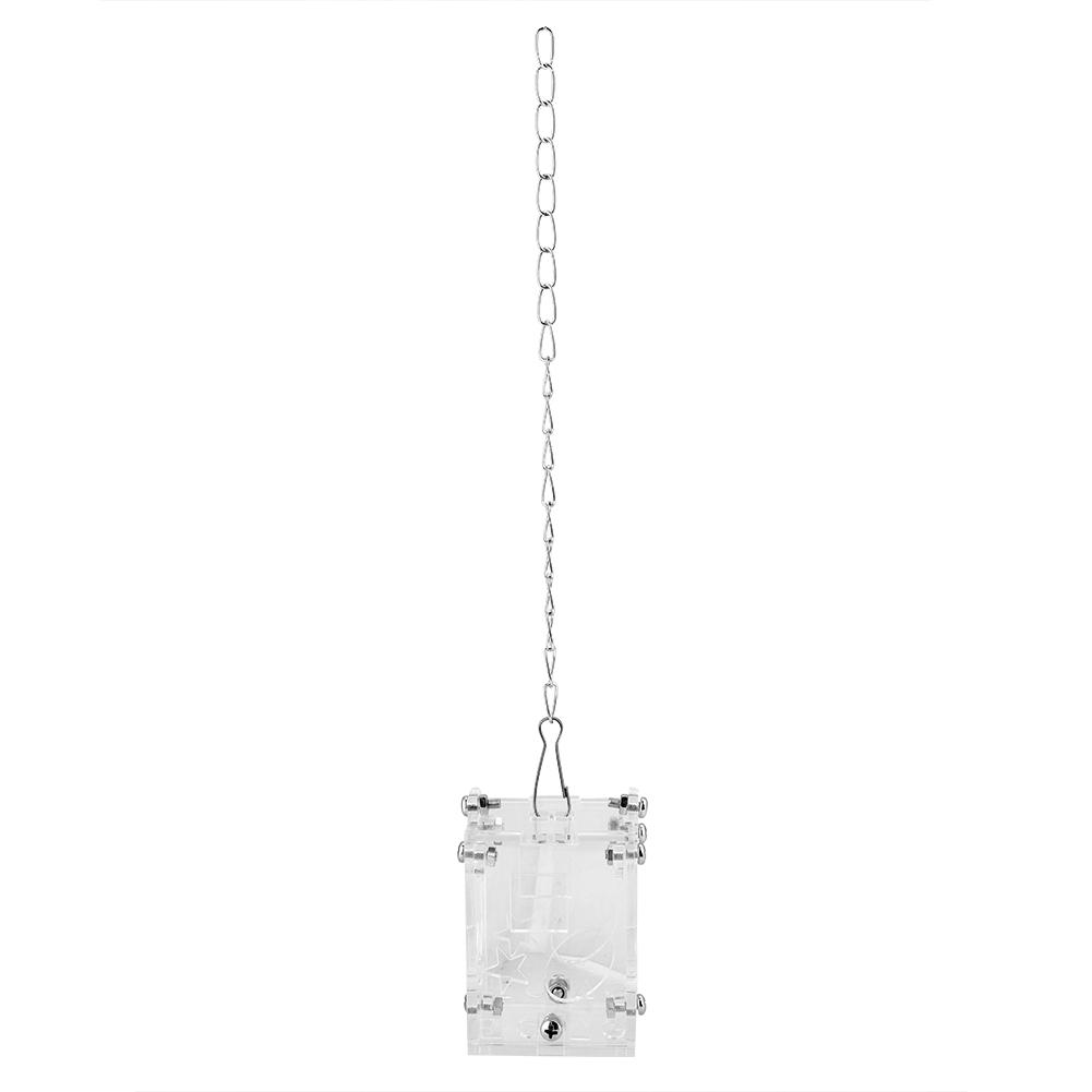 Acrylic  Feeder, Transparent High Temperature Proof Puzzle Food Basket with Different Shapes Lattices for Birds  Hamster