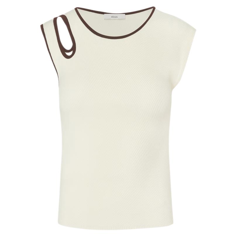 

Edition Women s Asymmetric Cutout Knit Vest Top M
