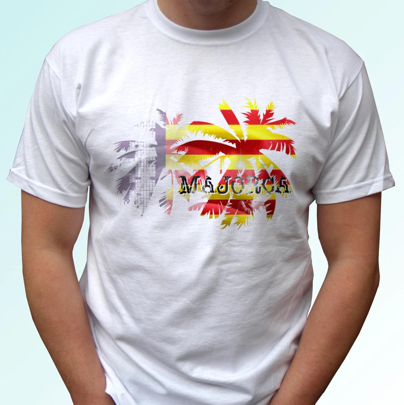 

Majorca Palm flag - white kids boys T-Shirt holiday Spain top s s kids baby 160