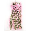 Artificial Wisteria Fake Flowers Vine For Hanging Basket Wedding Outdoor Decor
