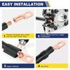 20pcs Copper Terminal Connectors, AWG 1/0 2/0 2 4 6 8 Ring Lug Kit With Shrink Tubing  & Battery Cable Lugs
