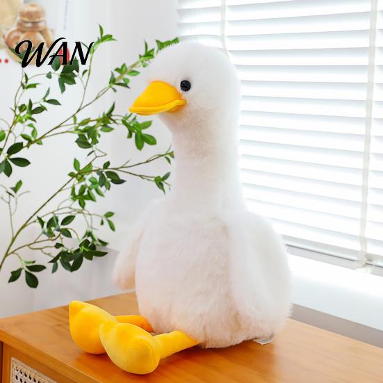Christmas Gift for Children Fluffy Duck Goose Stuffed Animal Plush Toy, Soft Duckling Doll, PP Cute Toy Cotton Filling, Nursery Decor, Baby