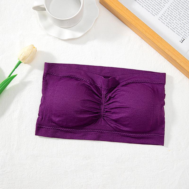 

Очень длинный двухслойный бандаж без бретелей со съемными вкладышами для женщин - Тонкий, Невидимый, Летний дизайн в одно слово XXXL