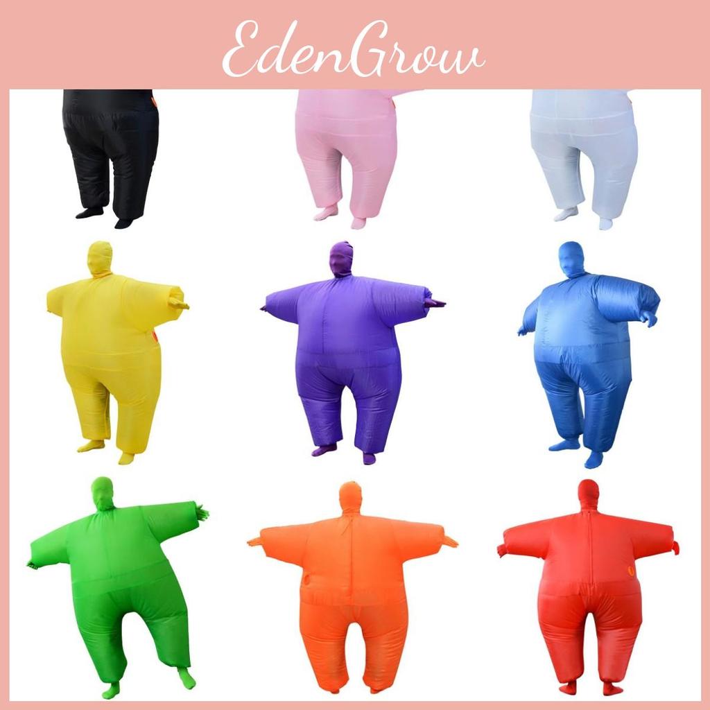 Farbenfrohes aufblasbares Dickanzug-Kostüm für Erwachsene für Halloween-Spaß