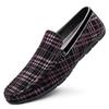 Fashion Luxury Brand Men's Classic Leather Loafers Men's Slip-On Driving Shoes Men's Striped Red Men Casual Shoes Moccasin Office Shoes