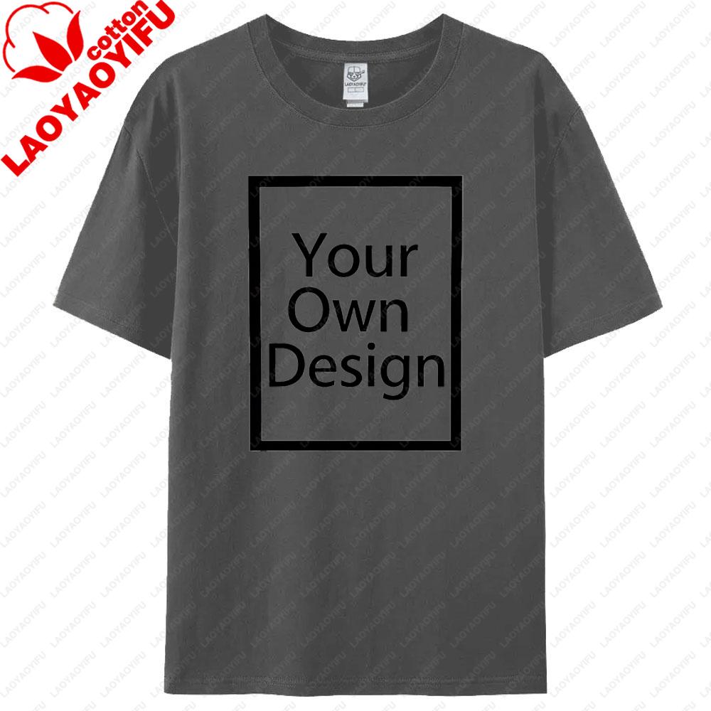 Customized Cotton Personalized Printed Shortsleeved Tshirt DIY Your Favorite Pattern or Logo 100 Cotton Top