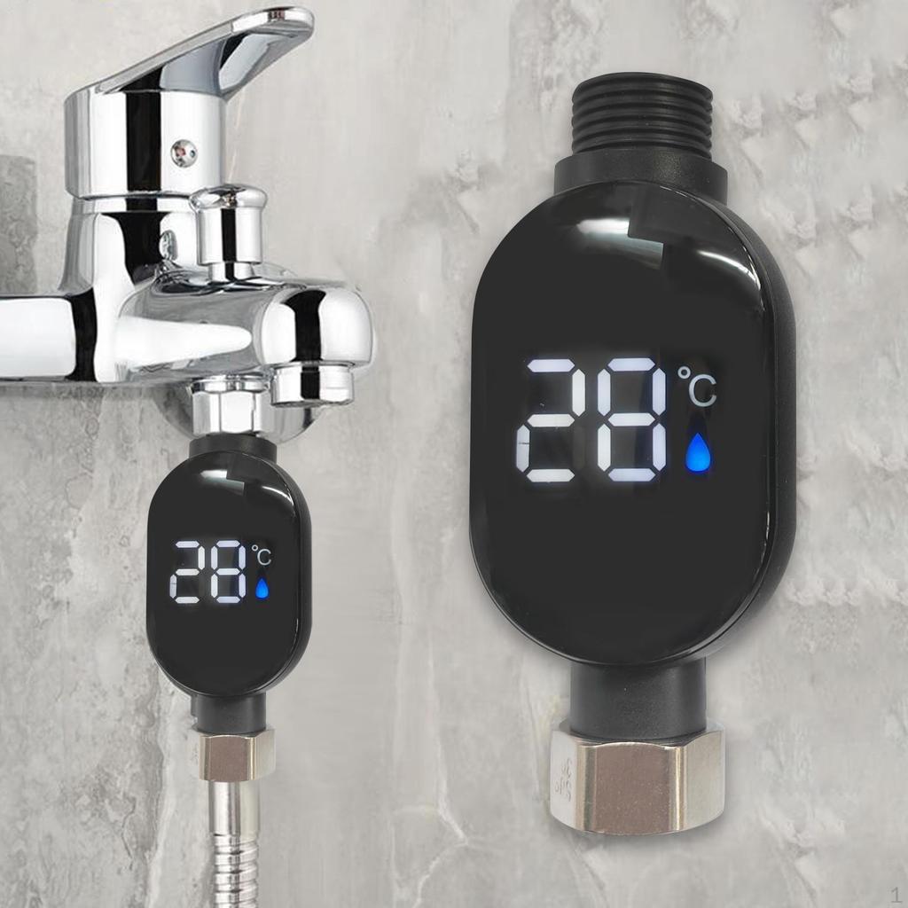 Shower Thermometer LED Digital Display Touch Screen Instant Read Water Temperature Gauge Bath