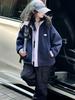 Girls' Reversible Hooded Mid-Length Fleece-Lined Windbreaker (2025 Autumn/Winter Collection)