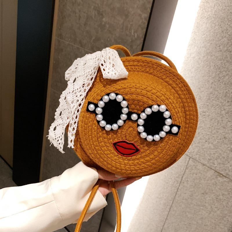 Bag Female Cute New Fashion Personalized Shoulder Bag Cotton and Linen Woven Straw Bag Niche Versatile Messenger Bag