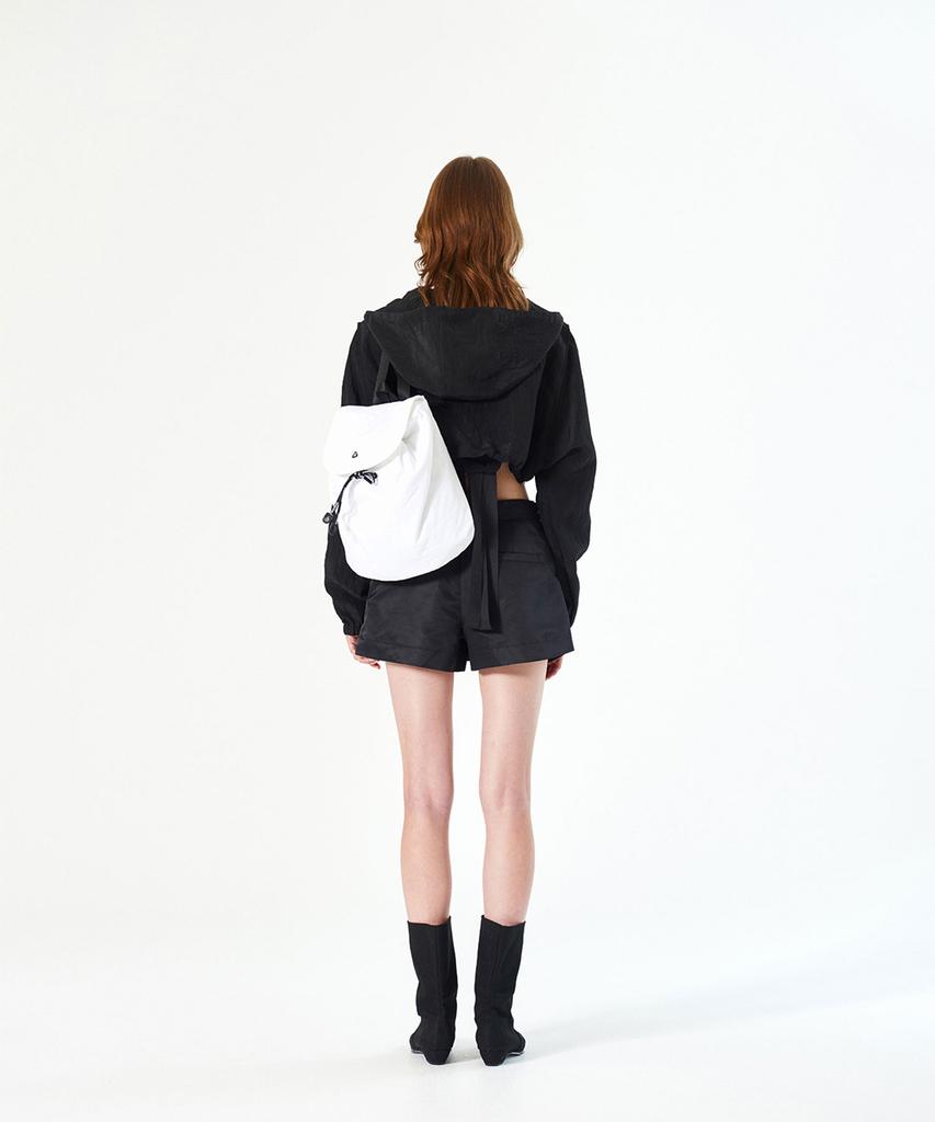 Diagonal Chubby Summer Bag (White)