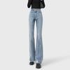 Ta Chi Damen Strass Raw Hem High-Waist Schlaghose
