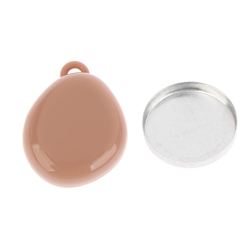 Colorful Keychain Empty Makeup Compact Diy Refill Case With Aluminum Tray Portable Cosmetic Storage Small Blush Container