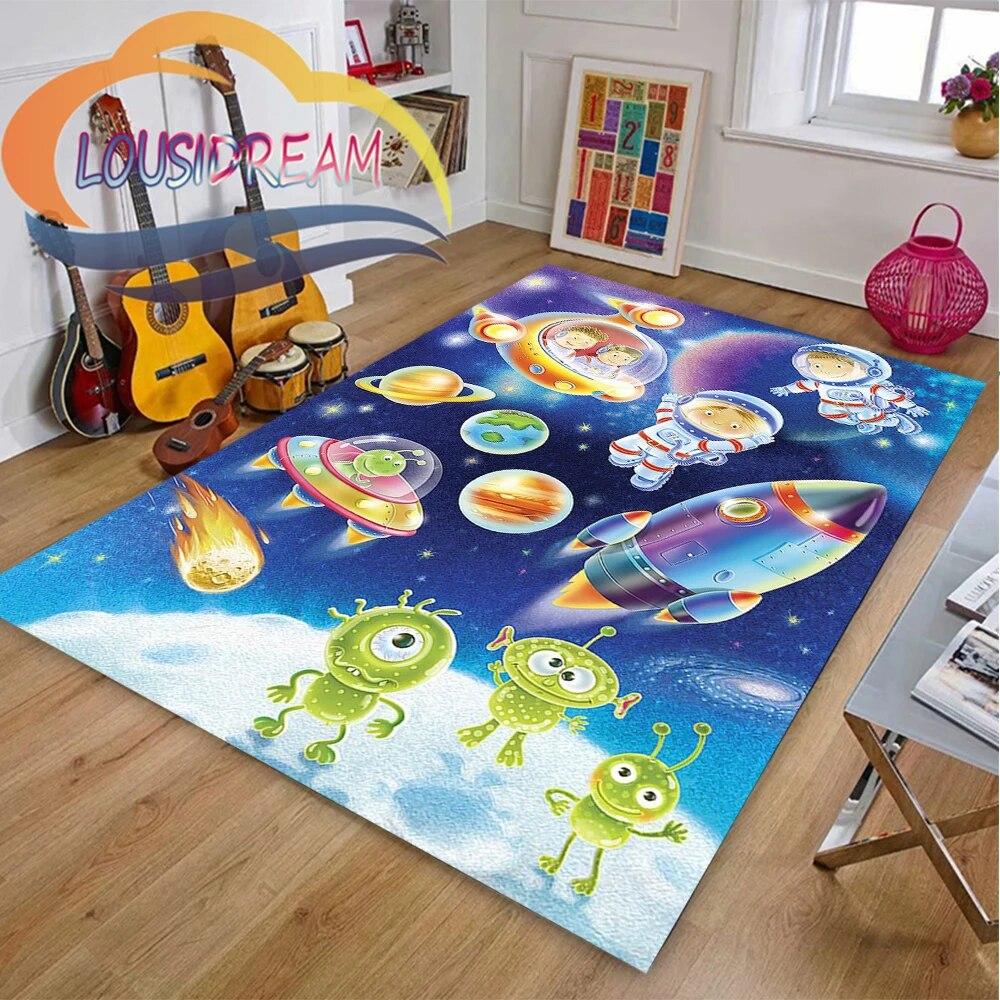 3D Pattern space universe  vector and many planets in galaxy-Popular Cushion In Europe  America Fashionable Carpet
