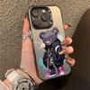 14Pro iPhone Case iPhone14Promax Colored Silver 15 Niche 13 Couple X Violent Bear 12 Light Luxury 11