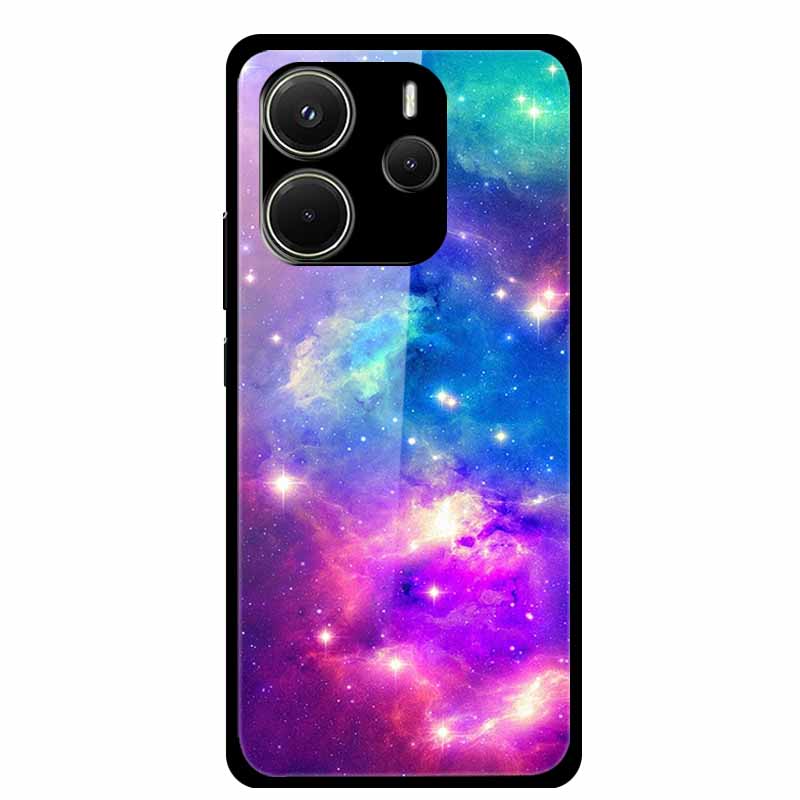 Case For Redmi Note 14 4G Case Note14 Coque Tempered Glass Hard Back Cover For Xiaomi Redmi Note 14 5G Phone Case Soft Bumper