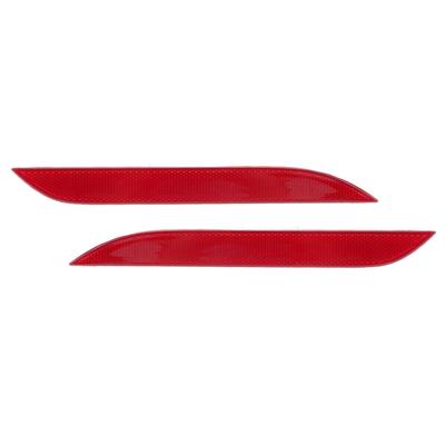 Rear Bumper Reflector Anti Scratch Rear Bumper Reflector Lens Red Shell Fit Strong Reflective Professional for Vehicle