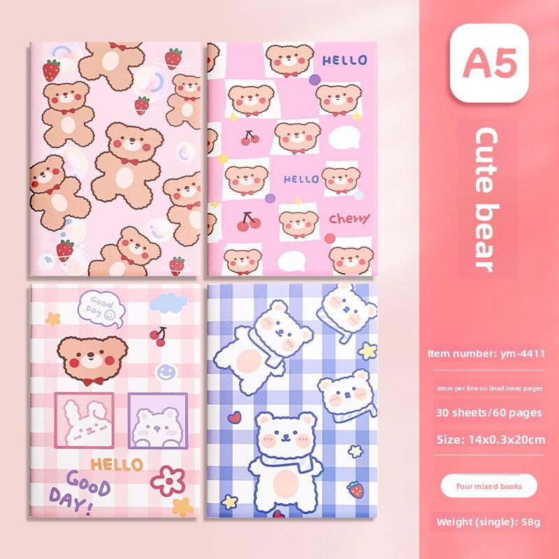 Cartoon A5 Car Line Book Cute Stationery School Supplies Children's Notebooks Elementary School Students