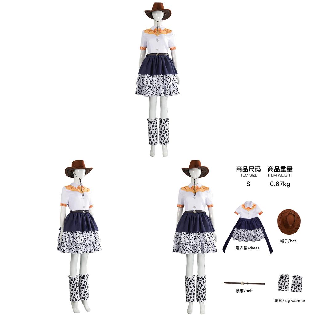 Toy Story Jessie Cosplay Kostüm Set Mit Polyesterstoff Für Anime Rollenspiel