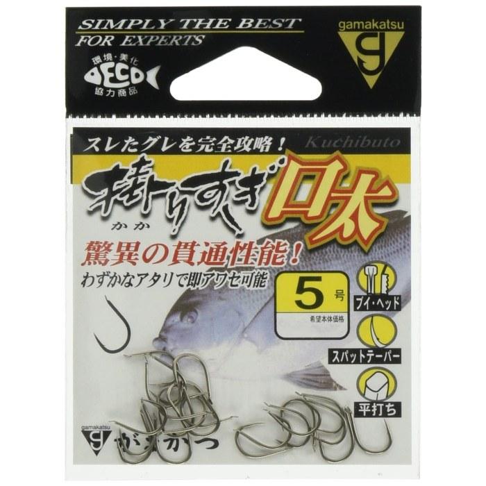 Gamakatsu Kakesugi Hook Wide Mouth Size 5 Silver