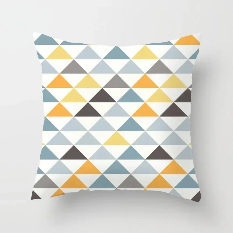 Abstract Pattern Geometric Cushion Cover Throw Pillow    Sofa  Square