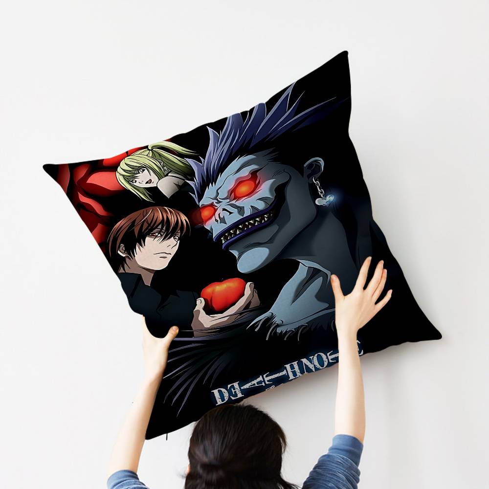 1Pc Anime Death Note Dn L Cushion Cover Car Throw Pillow Case For Sofa Car Christmas Gift 40X40Cm 45X45Cm