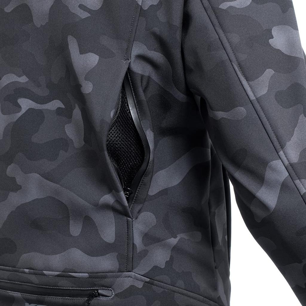 KOMINE Protective Softshell Winter Monochrome Size Motorcycle Jacket JK-5902 Parka, Camo, L,