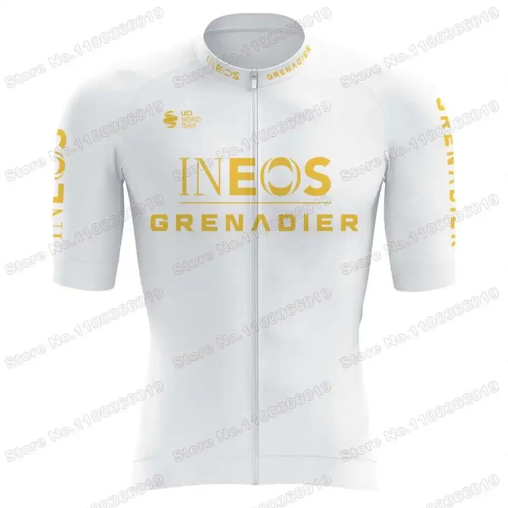 2025 Popular Ineos Grenadier Cycling Jersey Set Golden Black Cycling Clothing Men Kits Road Bike Shirts Suit Bicycle Bib Shorts 3PT1