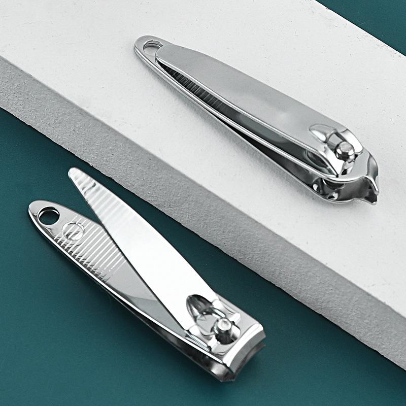 Carbon Steel Nail Clippers - Portable 118° Angled Manicure Tool