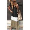 Women's V-Neck Short Sleeve Striped Maxi Dress In Multiple Colors
