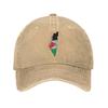 Flag Map Palestinian Kufiya Hatta Traditional Baseball Caps Men Washed Snapback Cap  Outdoor Workouts Adjustable Hat