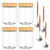 Sealed Jar Coffee Bean Storage Bottle Spice Canister Kitchen Food Grain Tea Glass Jar Fresh Storage Jar Home Kitchen Accessories