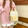 Y2K Cute Cartoon Cat Ita Shoulder Bags Mini Women Casual Crossbody Bag Kawaii Girls Transparent Pocket DIY Display Nylon Handbag