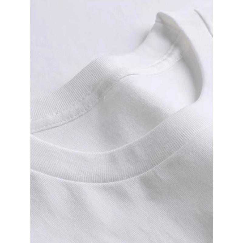 European sizes Men's T-Shirt with Cartoon Cat Print - Casual Crew Neck, Short Sleeve Tee for Summer | Machine Washable