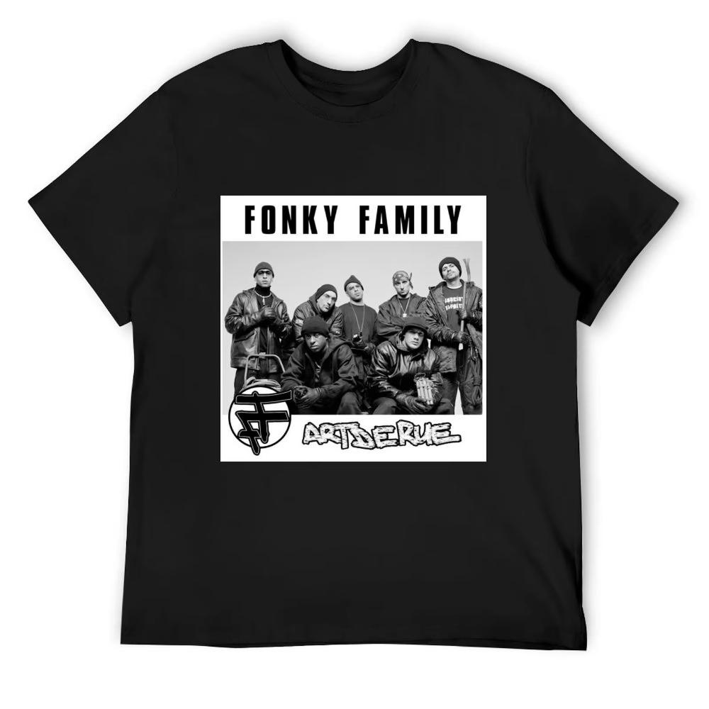 Fonky Family Art de rue TShirt street wear boys animal print graphic shirts oversizeds Men Harajuku Streetwear Vintage T Shirt S