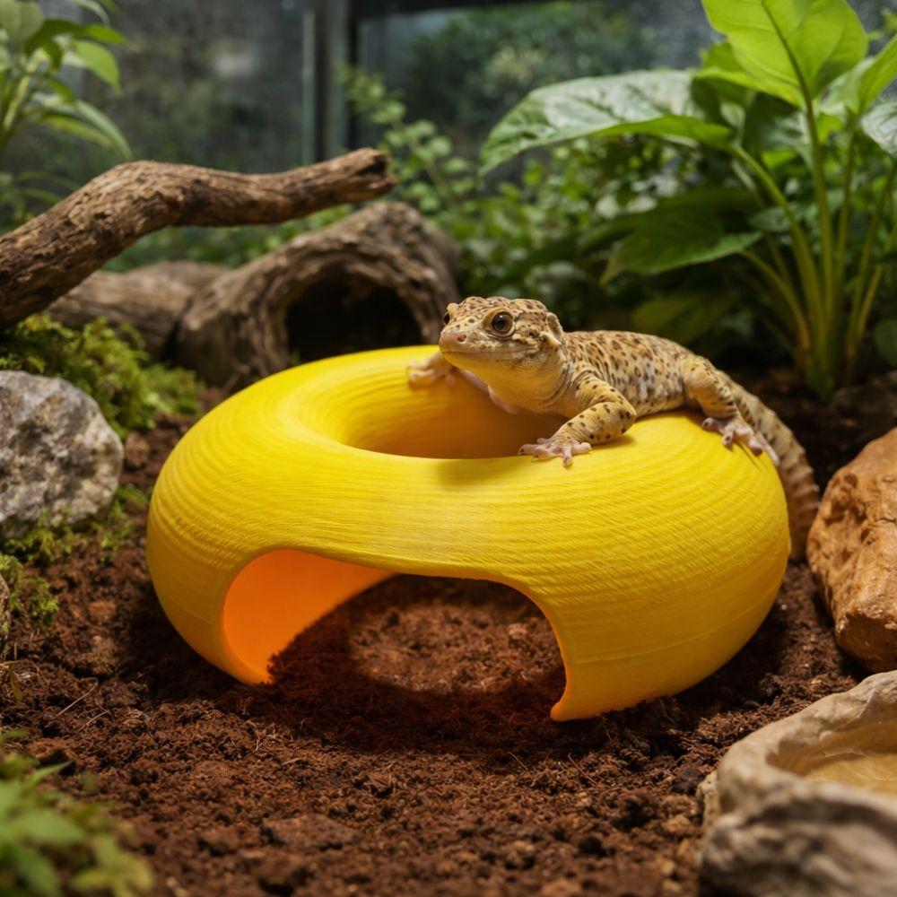 Practical Unique Reptile Shelter Landscaping Multi-functional Snake Hide Creative Plastic Hidden Cave Shelter Lizard Habitat