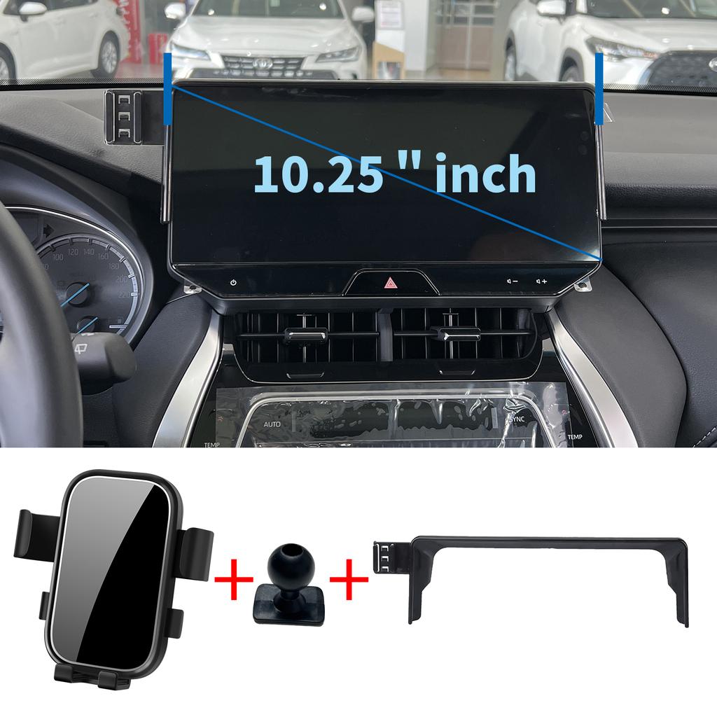 for Toyota Harrier Venza -2024 XU80 Phone Holder Screen Fixed Navigation Bracket Base Wireless Charging Accessories