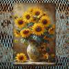 Plaque Décorative Art Tournesol - Convient pour les chambres, les clubs, les restaurants, les cafés - Design unique,