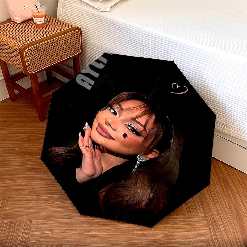 Elegant Fashion Portrait Automatic Umbrella - Suitable Travel Outdoor Portable Umbrella Birthday Gift Daily Essentials