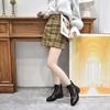Summer fashion net boots trendy shoes new first layer cowhide mesh Martin boots flat women's shoes net shoes