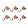 Clips Metal Hollow Long Tail Small Paper Clamps for Documents Tickets  Gold 12pcs