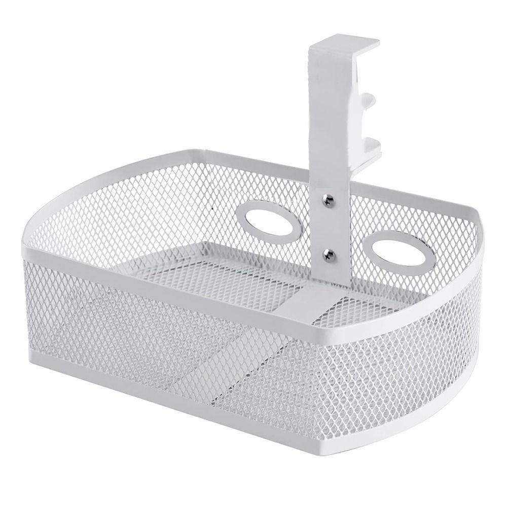 

Spill-proof Clamp-on Swivel Organizer 360° Swivel Table Management Tray Water Bottle White-Under Desk Drawer