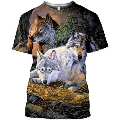 Snow Wolf 3D Printing Harajuku T Shirt Men Women Short Sleeve Clothes Animal Fashion T Mens Oversized