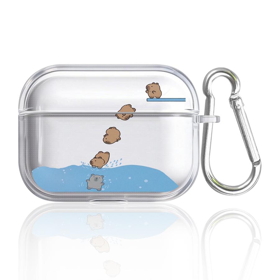 Case For Airpods Pro2 Pro3 2 4 1 3 Pro Clear Earphone Cases Cover Cartoon Guinea Pig