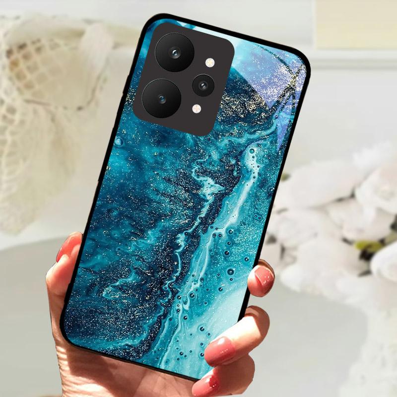 Shockproof Case For Realme 15 5G Phone Cover RMX5106 RMX5105 Tempered Glass Cases For Realme15 Fundas Luxury Protective Shell